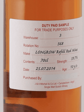 Load image into Gallery viewer, Longrow 10 Year Old 2014 Red Wine Cask DUTY PAID SAMPLE - Bottle Of Japan