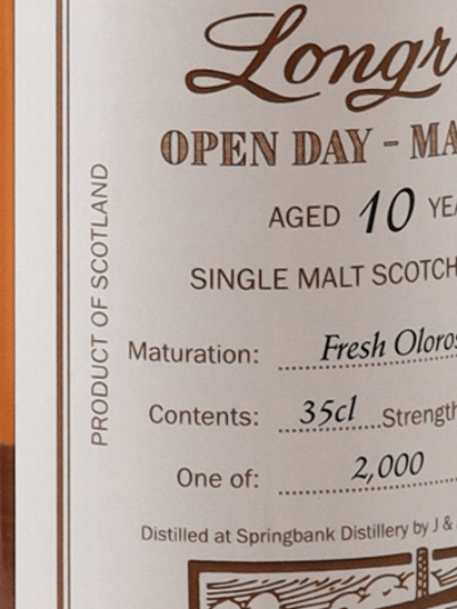 Longrow 10 Year Old Open Day 2025 - Bottle Of Japan