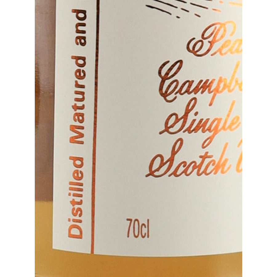 Longrow Peated Campbeltown Single Malt Scotch Whisky - volume label detail