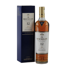 Load image into Gallery viewer, The Macallan 12 Year Old Double Cask whisky, bottle with blue presentation box