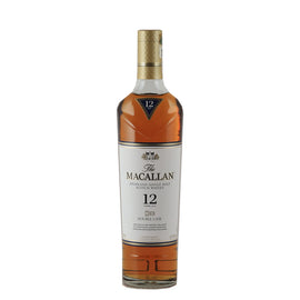 The Macallan 12 Year Old Double Cask whisky, bottle front view