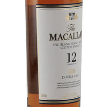 Load image into Gallery viewer, The Macallan 12 Year Old Double Cask whisky, left angle of the front label