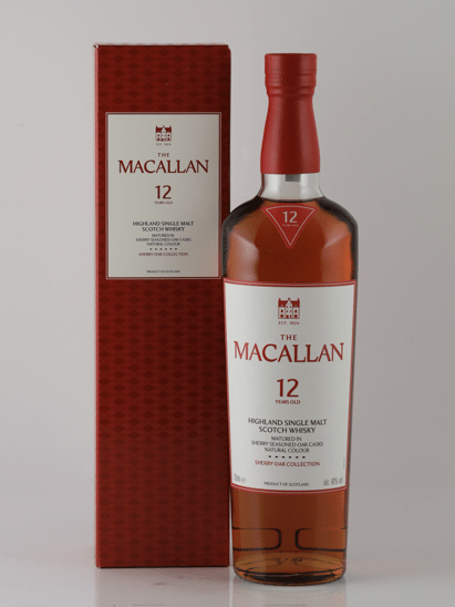 Macallan 12 Year Old Sherry Oak New Label - Bottle Of Japan