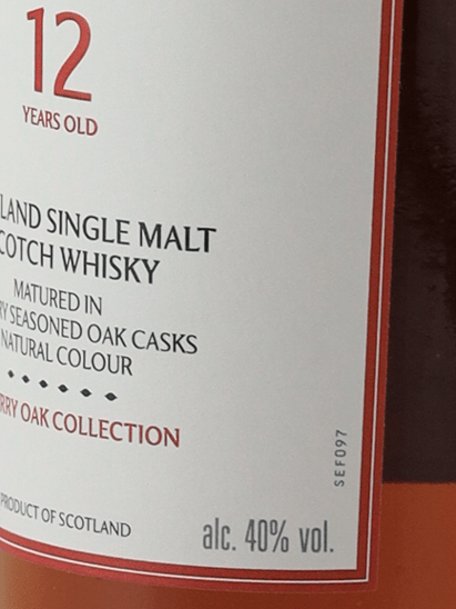 Macallan 12 Year Old Sherry Oak New Label - Bottle Of Japan