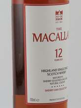 Load image into Gallery viewer, Macallan 12 Year Old Sherry Oak New Label - Bottle Of Japan