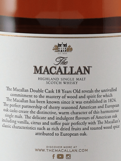 Macallan 18 Year Old Double Cask 2024 Release - Bottle Of Japan