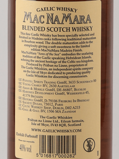 MacNamara Madeira Finish - Bottle Of Japan