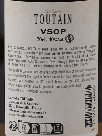 Maison Toutain VSOP - Bottle Of Japan