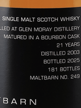 Load image into Gallery viewer, Malt Barn Glen Moray 21 Year Old 2003 - Bottle Of Japan