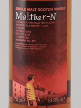 Load image into Gallery viewer, Malt Barn Islay Malt 24 Year Old 2000 - Bottle Of Japan
