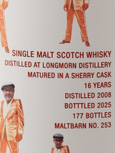Load image into Gallery viewer, Malt Barn Longmorn 16 Year Old 2008 - Bottle Of Japan