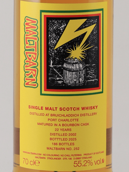 Malt Barn Port Charlotte 22 Year Old 2002 - Bottle Of Japan