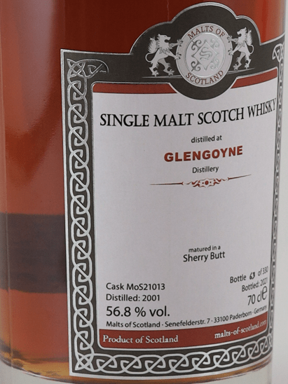 Malts of Scotland Glengoyne 2001／2021 - Bottle Of Japan