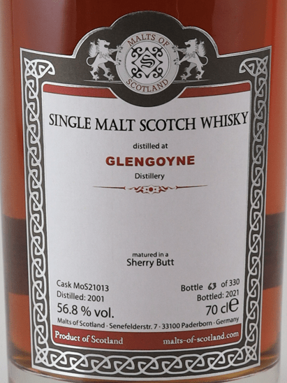 Malts of Scotland Glengoyne 2001／2021 - Bottle Of Japan