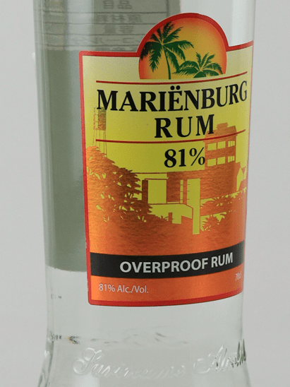Marienburg Rum 81 - Bottle Of Japan