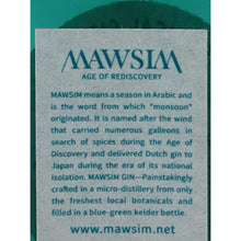 Load image into Gallery viewer, MAWSIM Gin Tropical Citrus - back label