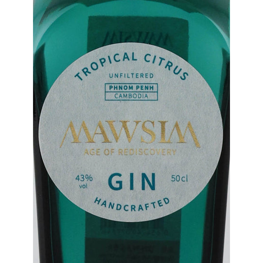 MAWSIM Gin Tropical Citrus - front label