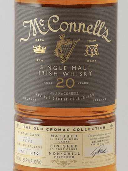 McConnell's 20 Year Old Old Cromac Collection - Bottle Of Japan