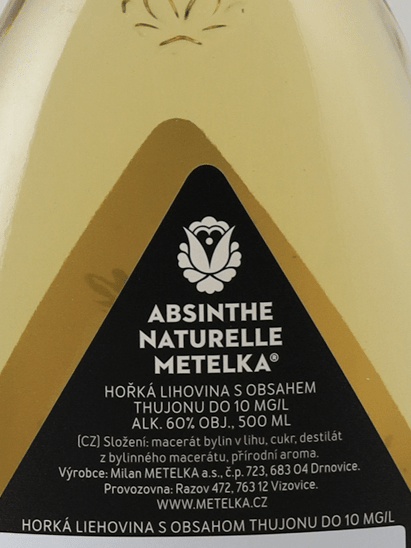 Metelka Absinthe Naturelle 500ml - Bottle Of Japan