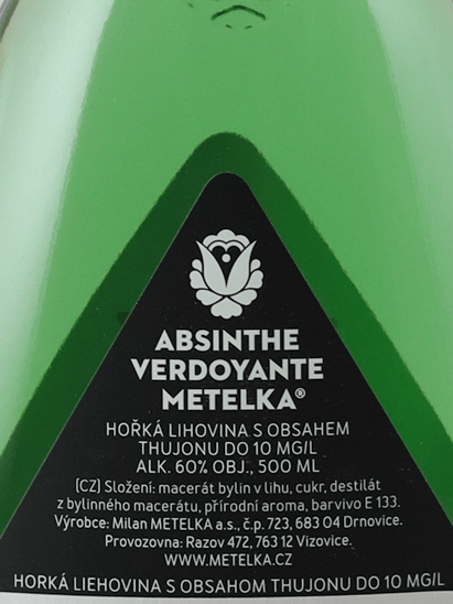 Metelka Absinthe Verdoyante 500ml - Bottle Of Japan