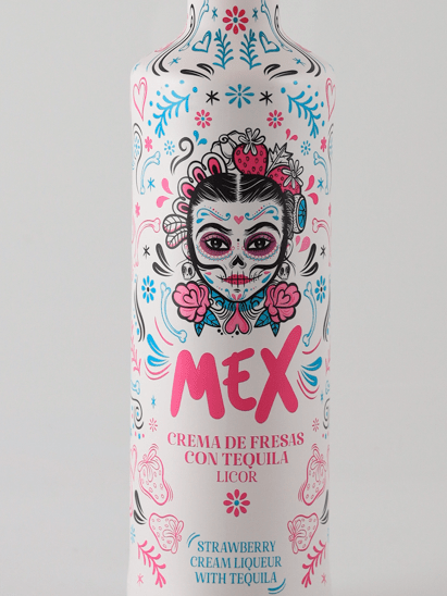 Mex Strawberry Cream Tequila - Bottle Of Japan