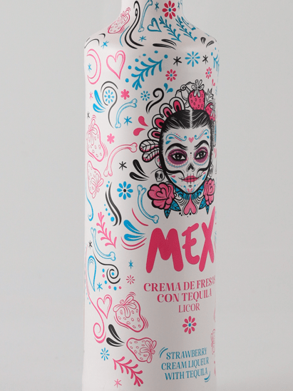 Mex Strawberry Cream Tequila - Bottle Of Japan