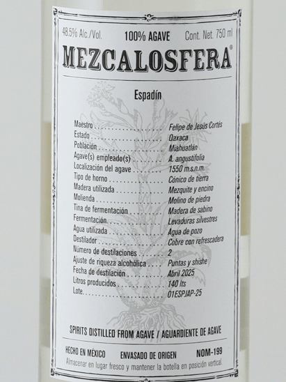 Mezcalosfera Espadín - Bottle Of Japan