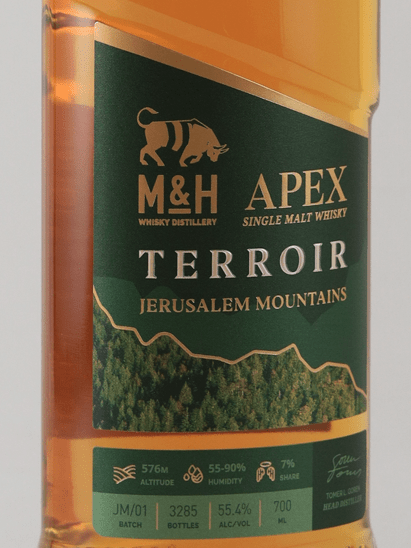 M&H Apex Terroir Jerusalem Mountains - Bottle Of Japan