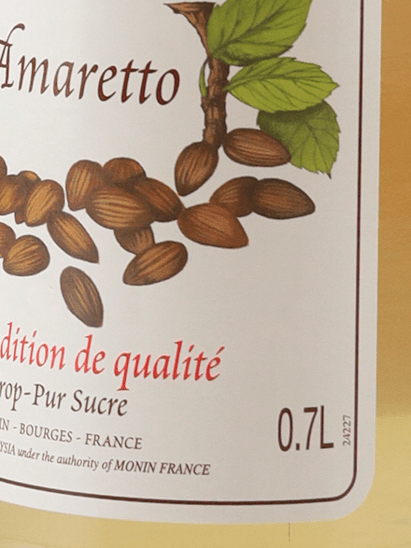 Monin Amaretto Syrup 700ml - Bottle Of Japan