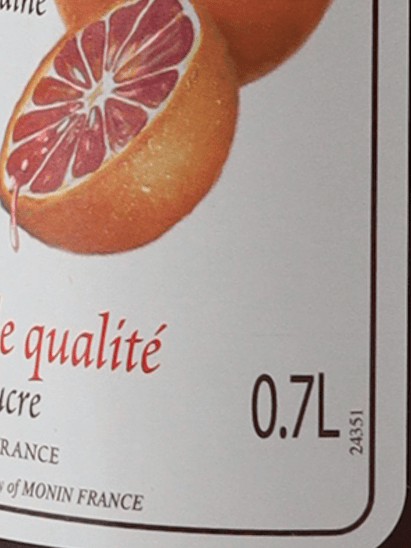 Monin Blood Orange Syrup - Bottle Of Japan