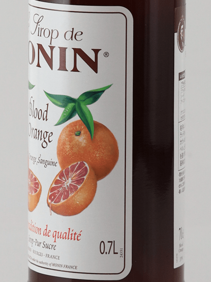 Monin Blood Orange Syrup - Bottle Of Japan