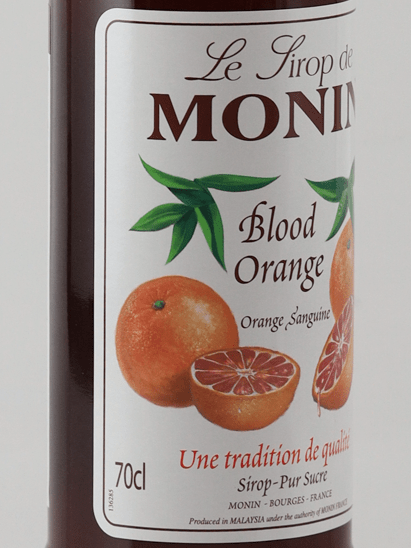 Monin Blood Orange Syrup - Bottle Of Japan