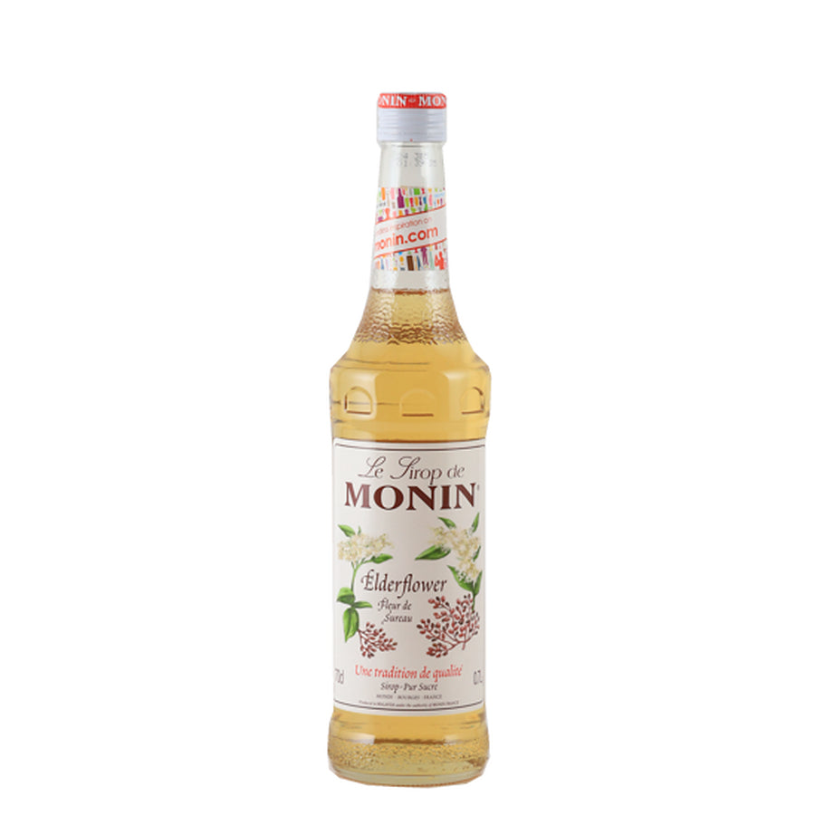 Monin Elderflower Syrup 700ml - front bottle