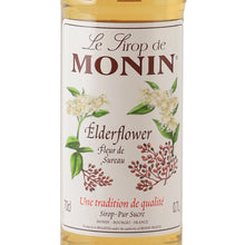 Load image into Gallery viewer, Monin Elderflower Syrup 700ml - front label