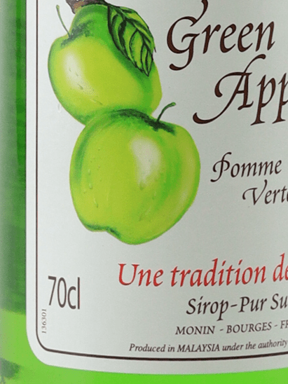 Monin Green Apple Syrup 700ml - Bottle Of Japan