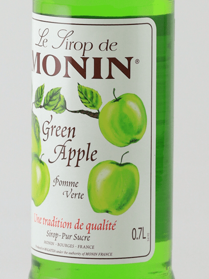 Monin Green Apple Syrup 700ml - Bottle Of Japan