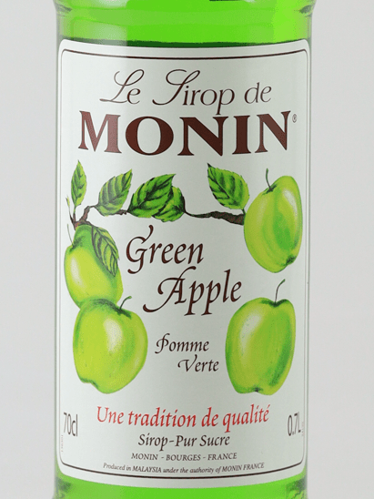 Monin Green Apple Syrup 700ml - Bottle Of Japan