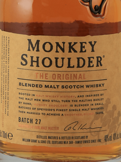 Monkey Shoulder Batch 27 700ml - Bottle Of Japan