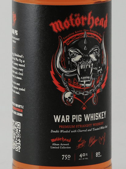 Motorhead War pig Premium Straight Whiskey - Bottle Of Japan
