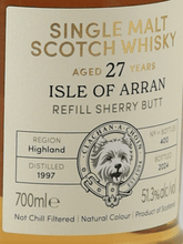 Load image into Gallery viewer, Murray McDavid Arran 27 Year Old 1997 - Bottle Of Japan