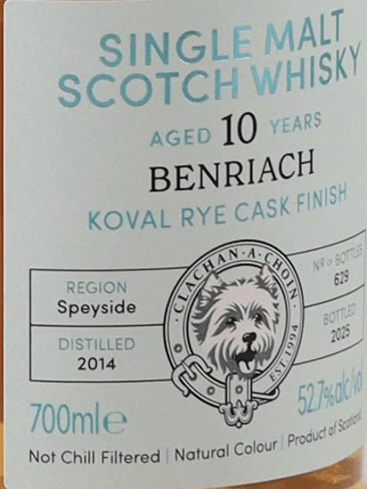 Murray McDavid Benriach 10 Year Old 2014 - Bottle Of Japan