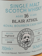 Load image into Gallery viewer, Murray McDavid Blair Athol 16 Year Old 2008 - Bottle Of Japan