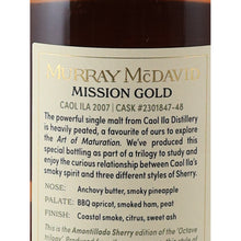 Load image into Gallery viewer, Murray McDavid Caol Ila 17 Year Old 2007, 53.2%, 700ml - rear tasting label