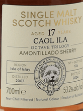 Load image into Gallery viewer, Murray McDavid Caol Ila 17 Year Old 2007 - Bottle Of Japan