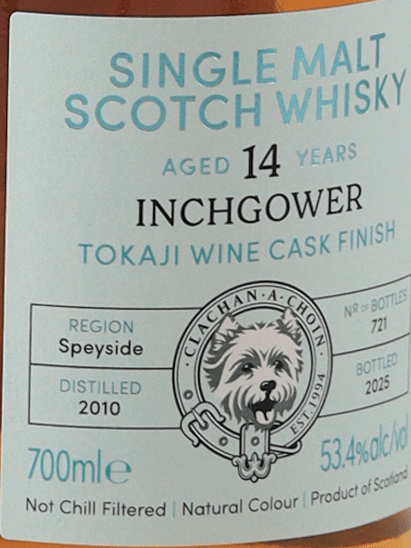 Murray McDavid Inchgower 14 Year Old 2010 - Bottle Of Japan