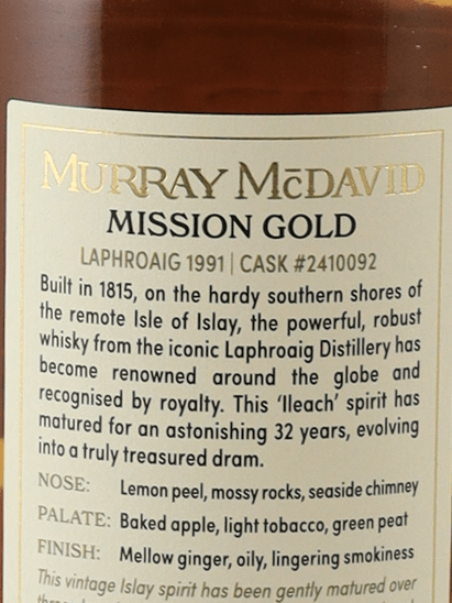 Murray McDavid Laphroaig 32 Year Old 1991 - Bottle Of Japan
