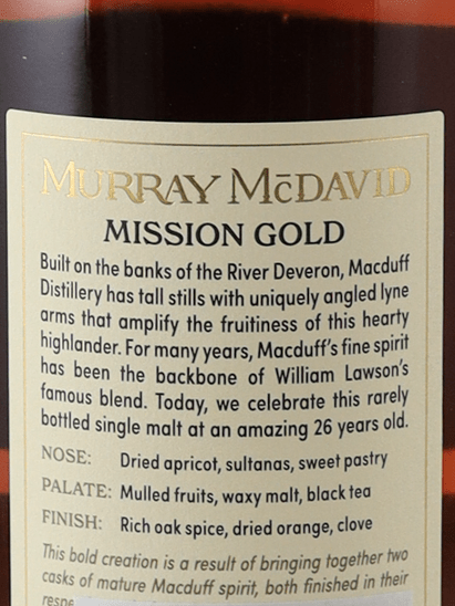 Murray McDavid Macduff 26 Year Old 1997 - Bottle Of Japan