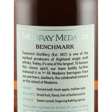 Load image into Gallery viewer, Murray McDavid Teaninich 9 Year Old 2012 46% - back label