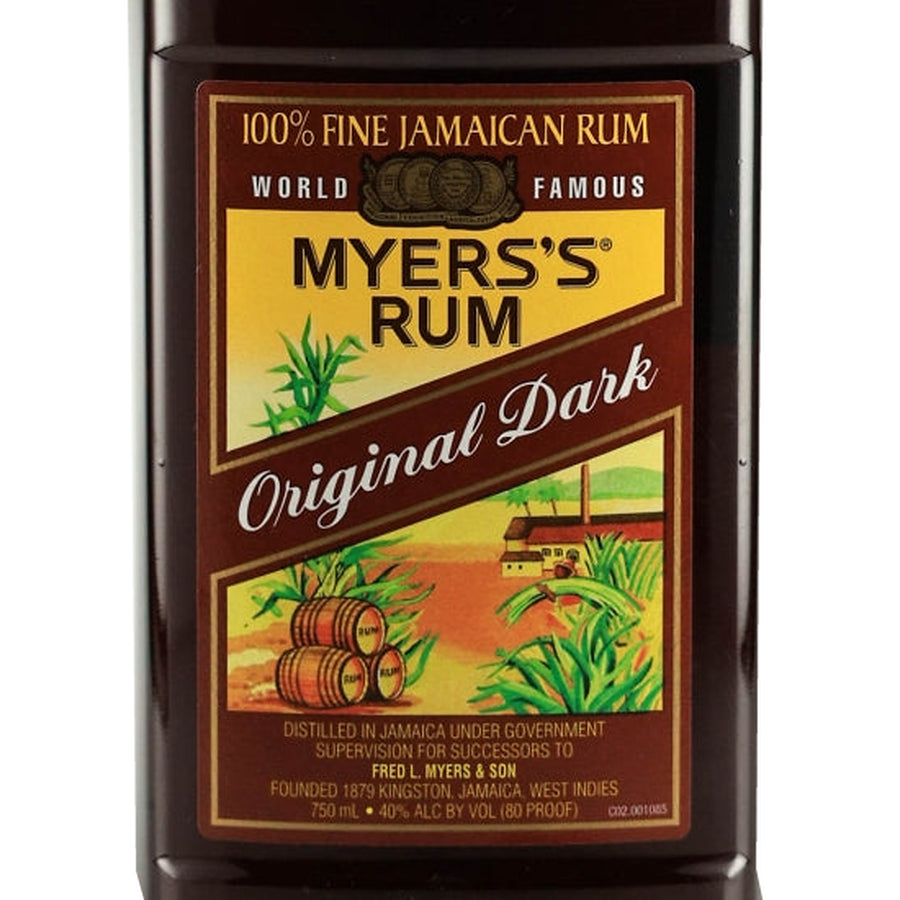 Myers's Original Dark Jamaican Rum PET Bottle 750ml - Original Dark Jamaican rum front label