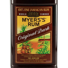 Load image into Gallery viewer, Myers's Original Dark Jamaican Rum PET Bottle 750ml - Original Dark Jamaican rum front label